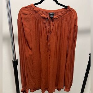 Torrid Size 5 Burnt Orange Color blouse.